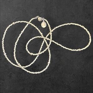 Akola‎ Matte Gold Tone Metal Seed Bead Necklace 32"